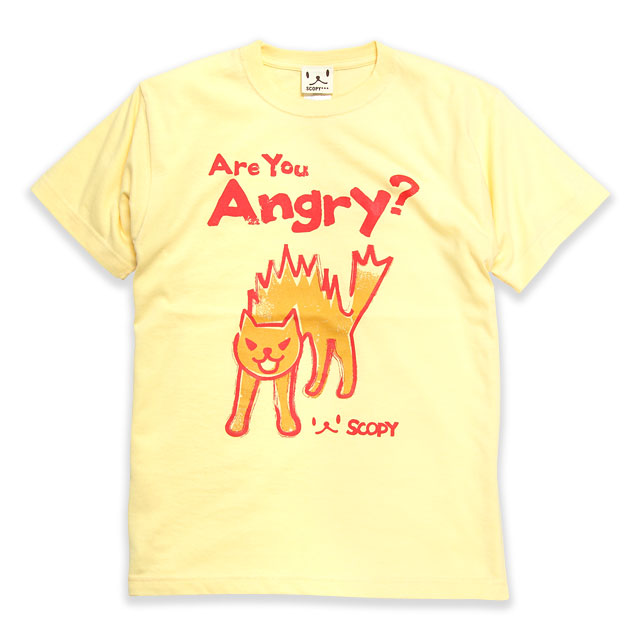 猫雑貨・猫グッズ通販【SCOPY】 - Tシャツ：Are you angry?
